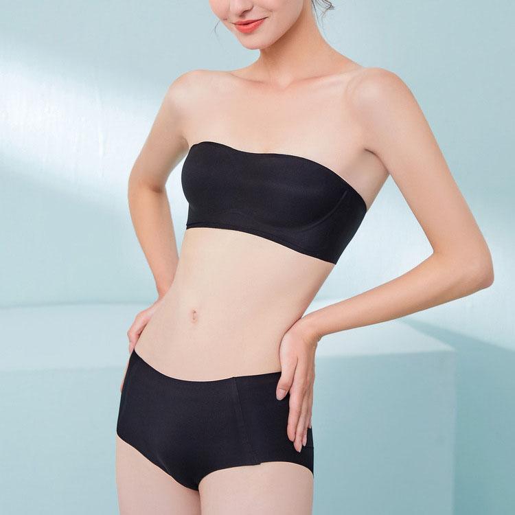 Podprsenka bez ramínek Dámské bezešvé spodní prádlo Želé omotané kolem hrudníku, aby se zabránilo odhalení a protiskluzová neviditelná podprsenka