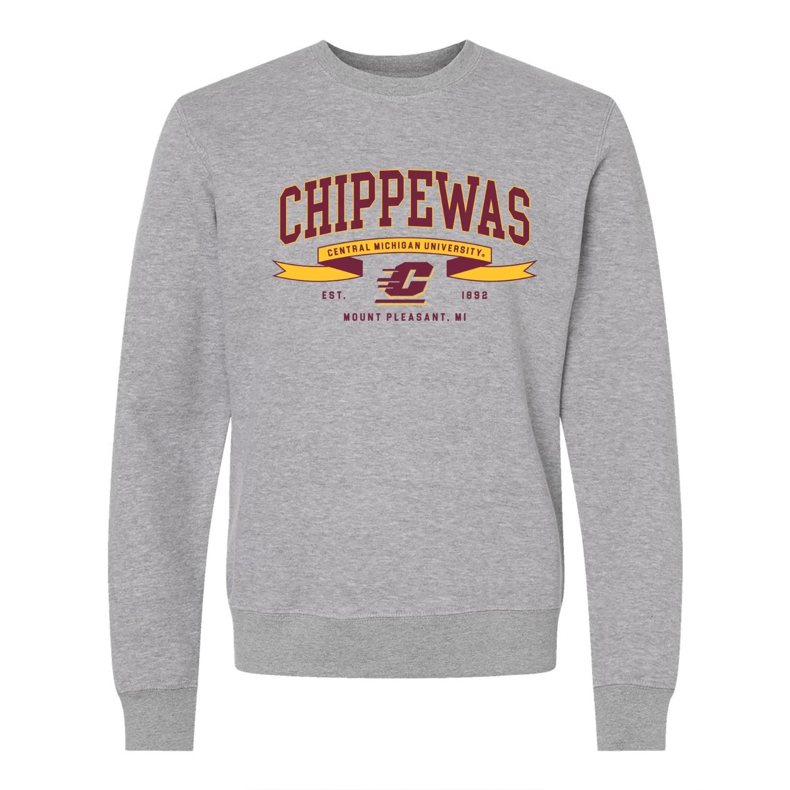 Central Michigan Ribbon Flight JA BTB Crewneck - Oxford 4XL