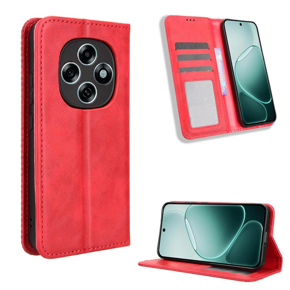 

For Oppo F31 Pro 5G Leather Case Wallet Stand Retro Texture Phone Cover