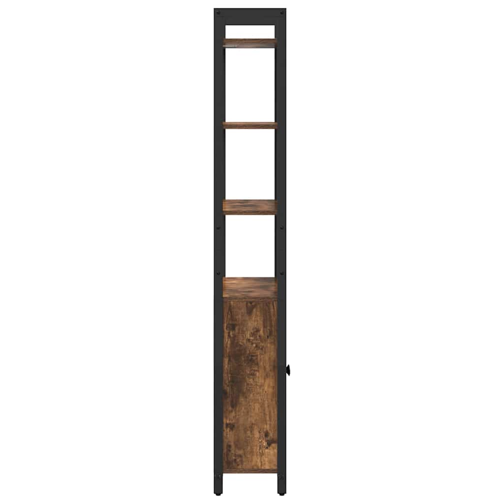 Bookshelf Smoked Oak 60 x 24 x 161 cm Engineered Wood