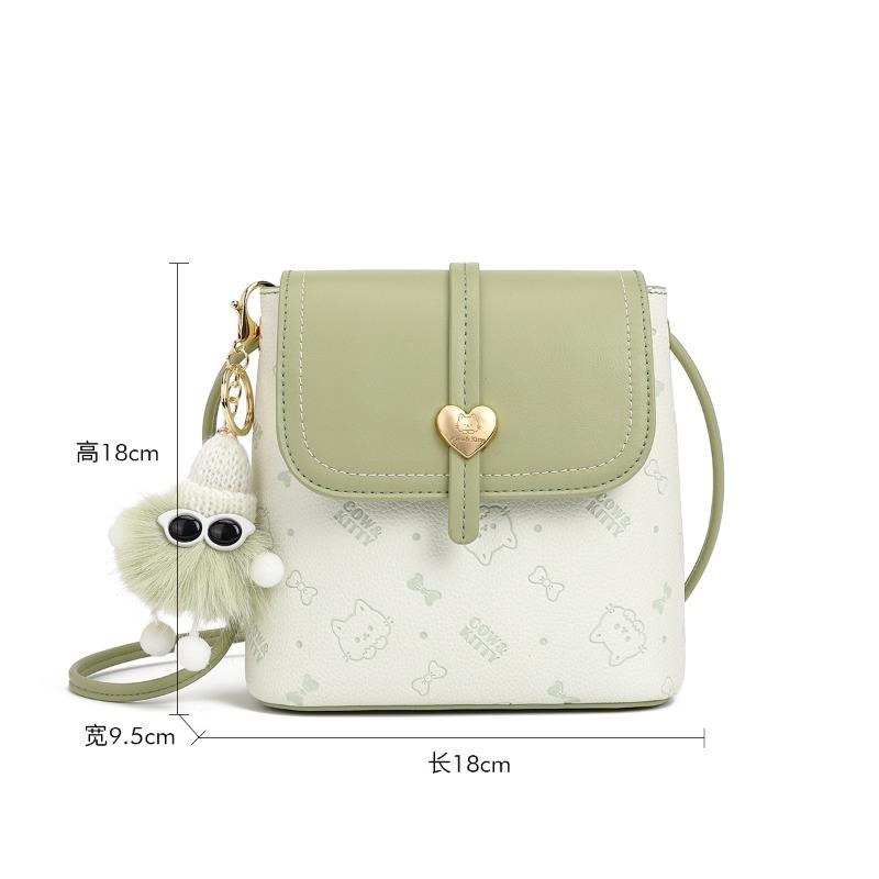 

Today s popular mini messenger small bag, new lightweight printed shoulder bag, multi-layer large-capacity mobile phone bag