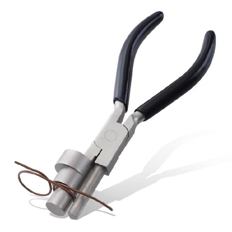 Comfortable Grip 6 inch Flat Nose Round Jaw Jewelry Pliers for Small Components