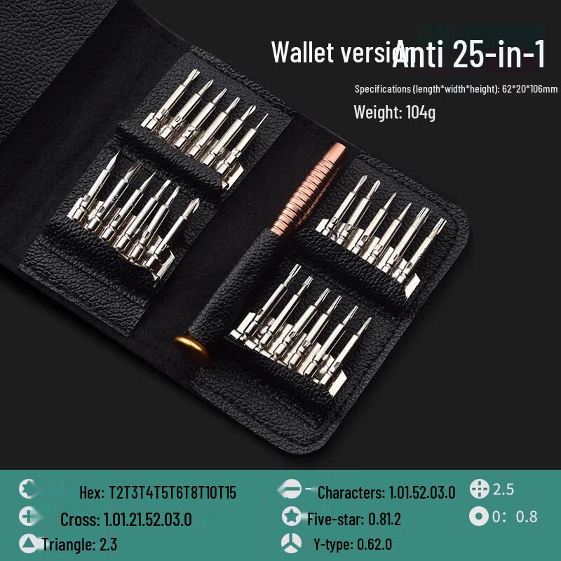 25-in-1 Precision Screwdriver Set for Electronics Repair
