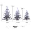 Christmas Holiday Scene Decorations Mini Snowflake Tree Star Festive Hanging Ornament