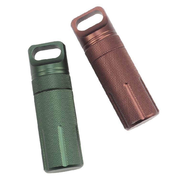 Aluminum Alloy Pills Box Waterproofs Medicine Box Case Keychains Holder Container Bottles Small Travel Medicine Bottle