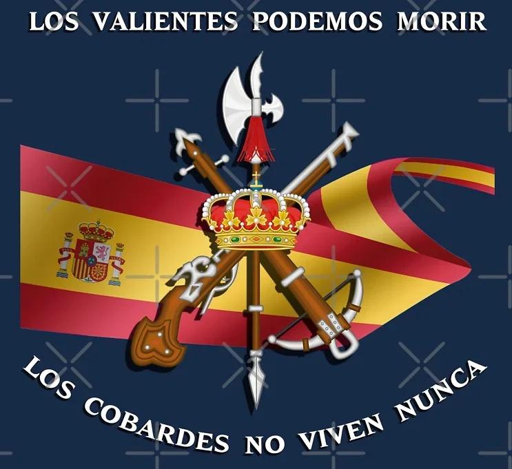 Legión Española Spain Flag Spanish Legion Emblem Motto TShirt 100 Cotton ONeck Short Sleeve Summer Casual Mens Tshirt