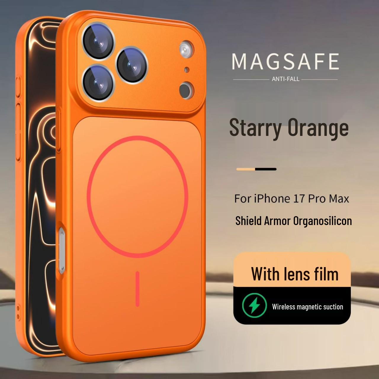 

Organic Silicone Magnetic Case for iPhone 16 Pro Max, fits iPhone 14/13, Protective Cover iPhone 16