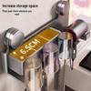 Suction Cup Wall-Mounted Hair Dryer & Toothbrush Holder