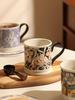 Vintage Painted Mug Ceramic Coffee Milk Cup Exquisite And Beautiful Porcelain Cup Office Drinking Cup Women's Breakfast Cup