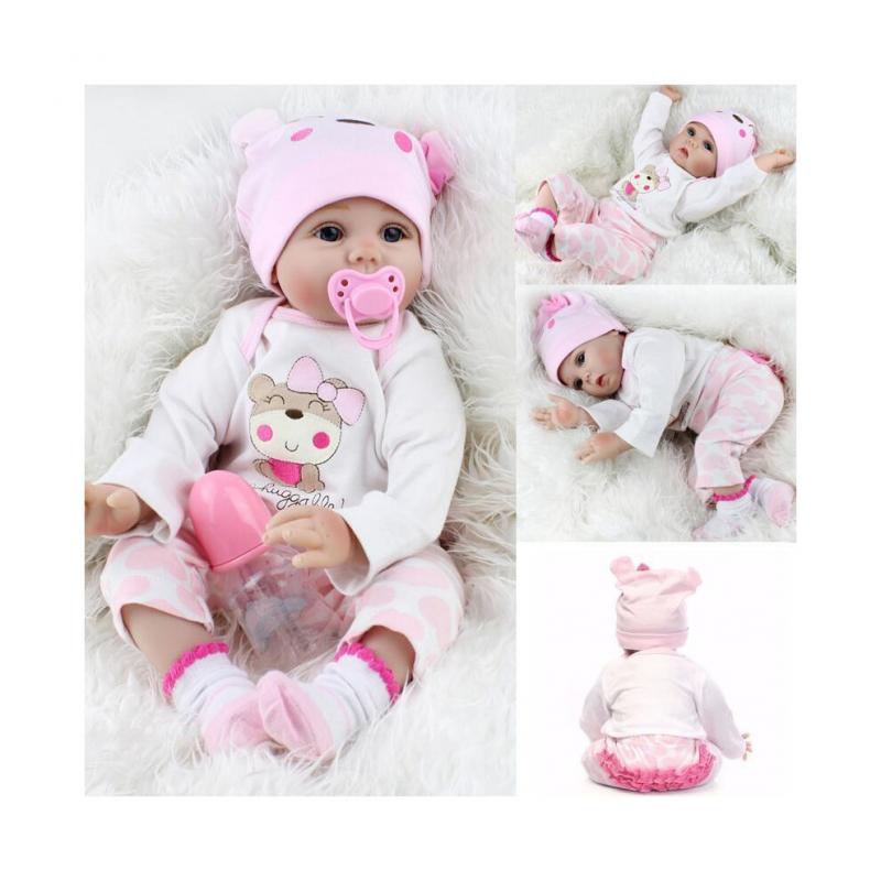 Reborn 22" Baby Doll Lifelike Soft Silicone Realistic Real Life Doll Gift Xmas