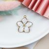 10Pcs/Set Enamel Alloy Flower  Charms Pendant Jewelry Findings Diy Craft Making