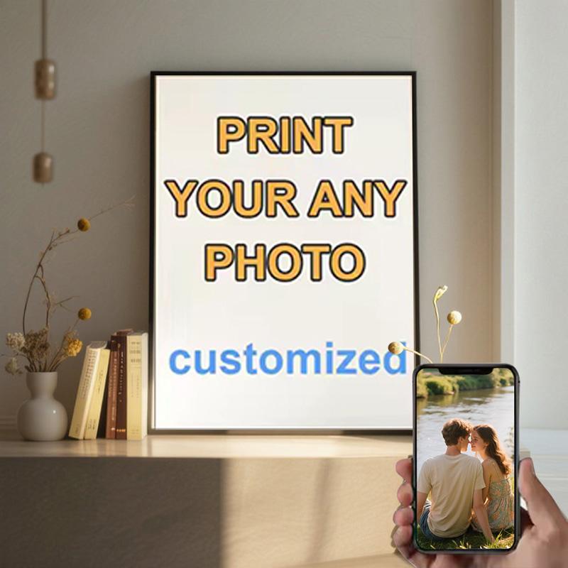 Poster personalizabil pe pânză, neînrămat, personalizat, personalizează-ți fotografia, împărtășește-ți amintirile preferate, cadou pentru prieteni și familie, artă murală, decor pentru casă