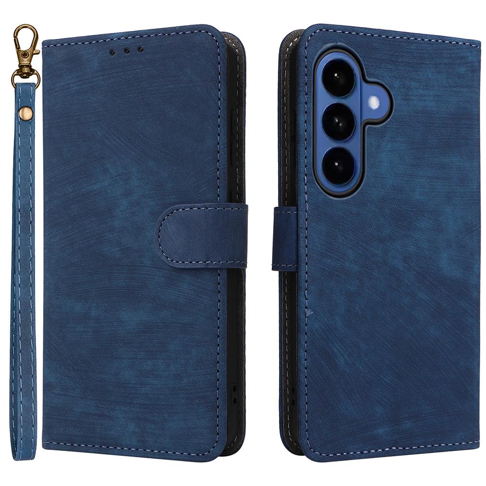 For Samsung Galaxy S26/S26 Pro Case Wallet RFID Blocking PU Leather Phone Cover Stand with Strap