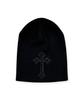 Bonseullipi Cross Short Beanie (Black)