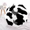 1pc Cowprint Butterflies Automatic Opening/Closing Folding Umbrella with 8 Ribs,Windproof Portable Sunshade Umbrella Holiday gift yy260401087