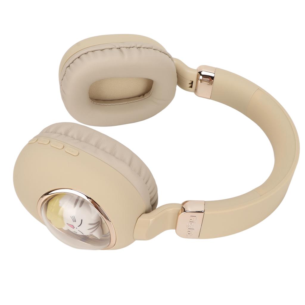 Bluetooth Gaming Headset Cute Cartoon Wired Wireless Stereo Headphone with LED Light for Games