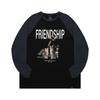 BLANKBRICK Friendship Raglan Long Sleeve Black