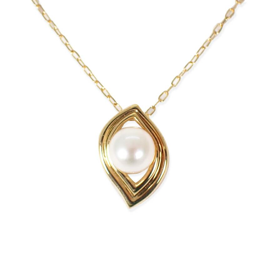 

[Used] MIKIMOTO K18 Pearl/Akoya Pearl Pendant/Necklace/g514-51