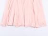 2026 Spring Women's European Style Pink Chiffon Long Dress with Short Sleeves