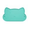 Silicone Pet Feeder Mats Cat-shaped Cat Placemat Portable Pet Bowl Mat  Kitten Feeding