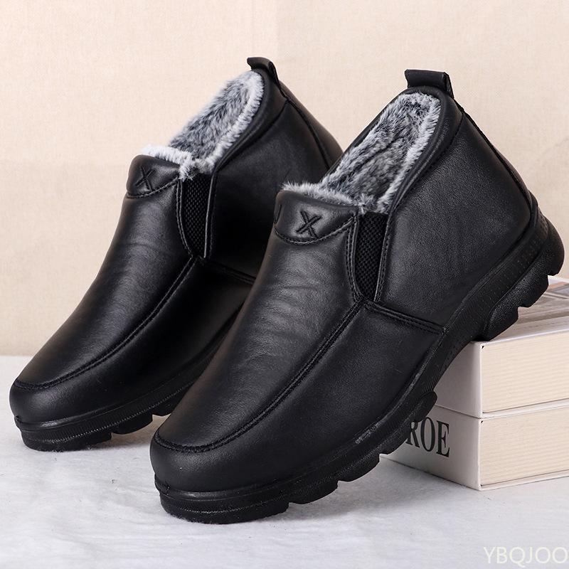 Fashion Winter Cotton Shoes Thickened Warm for Men Comfortable for Daily Leisure Running Anti Slip Wear-resistant for Men