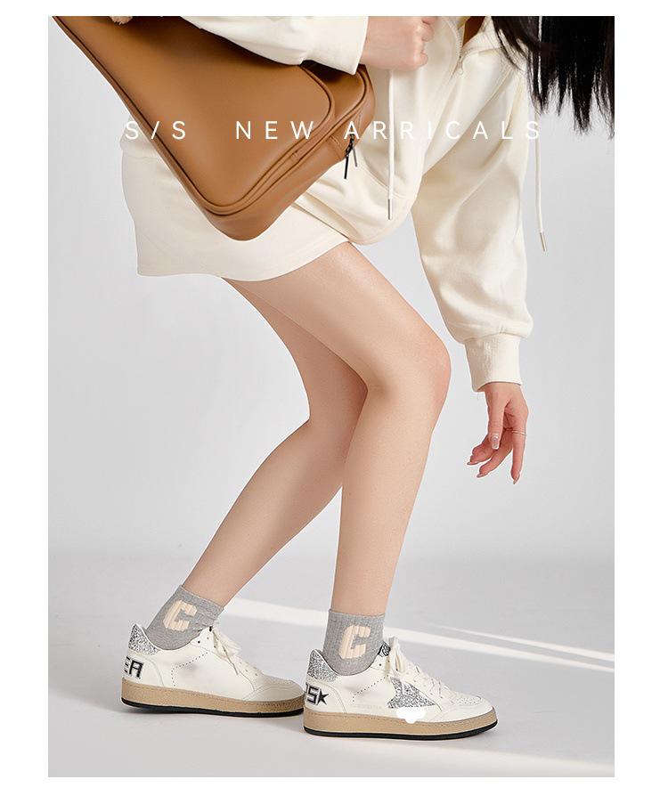 2025 Retro Star Women's Genuine Leather Lace-Up Flats - Vintage Style