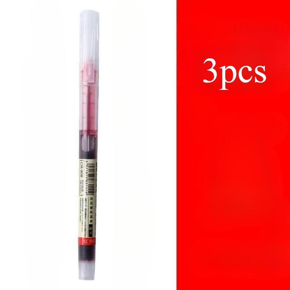 3/12PCS /set High Quality Needle Type Gel Pens Straight Liquid Ballpoint Pen Kawaii Stationery School Office Supplies Writing