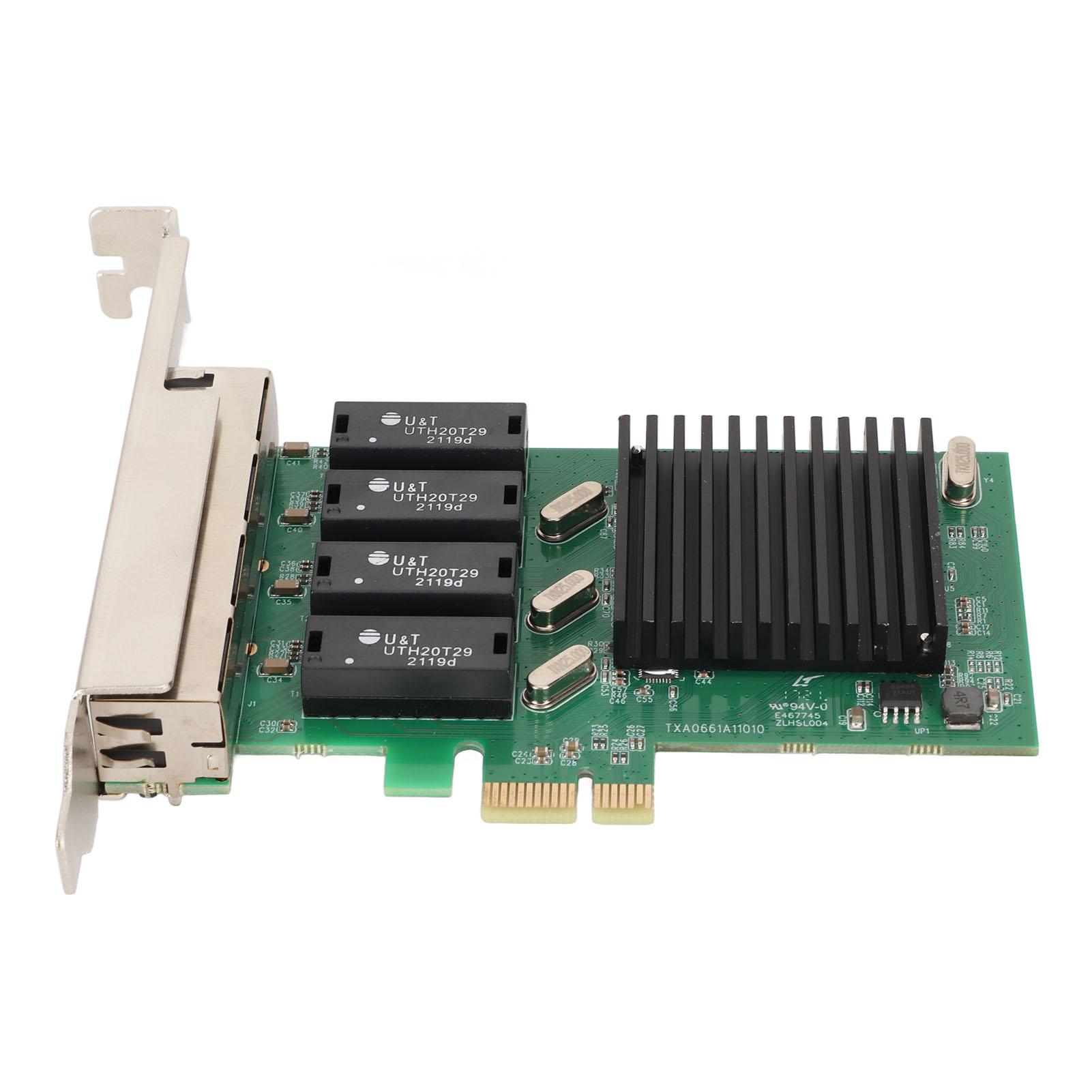 

Мережева карта PCIe, 4 порти, 1000 Мбіт/с, карта PCI Express 1.1 Gigabit Ethernet для сервера