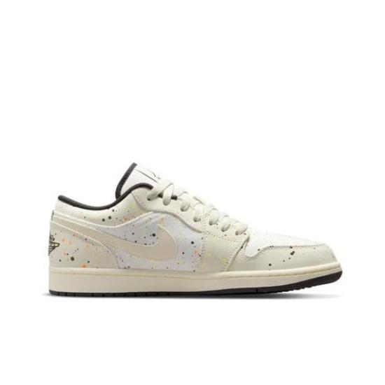 Air Jordan 1 Low Brushstroke Swoosh - Paint Splatter DM3528-100