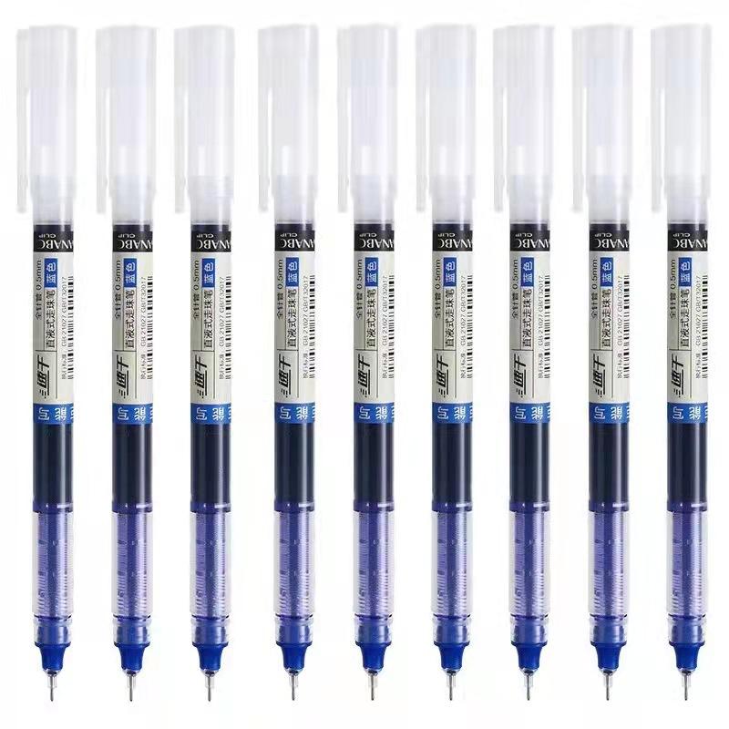 30pcs/10pcs Direct Liquid Quick Drying Gel Pens 0.5mm - Smooth Writing, Fast Drying Ink - For Students & Office Workers