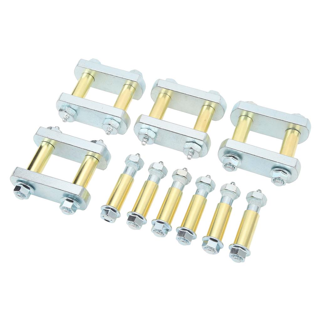 Heavy Duty Shackle Upgrade Kit with Bronze Bushings Tandem Axle RV Trailer Suspensions for CRE3000 with 2.25in Shackles