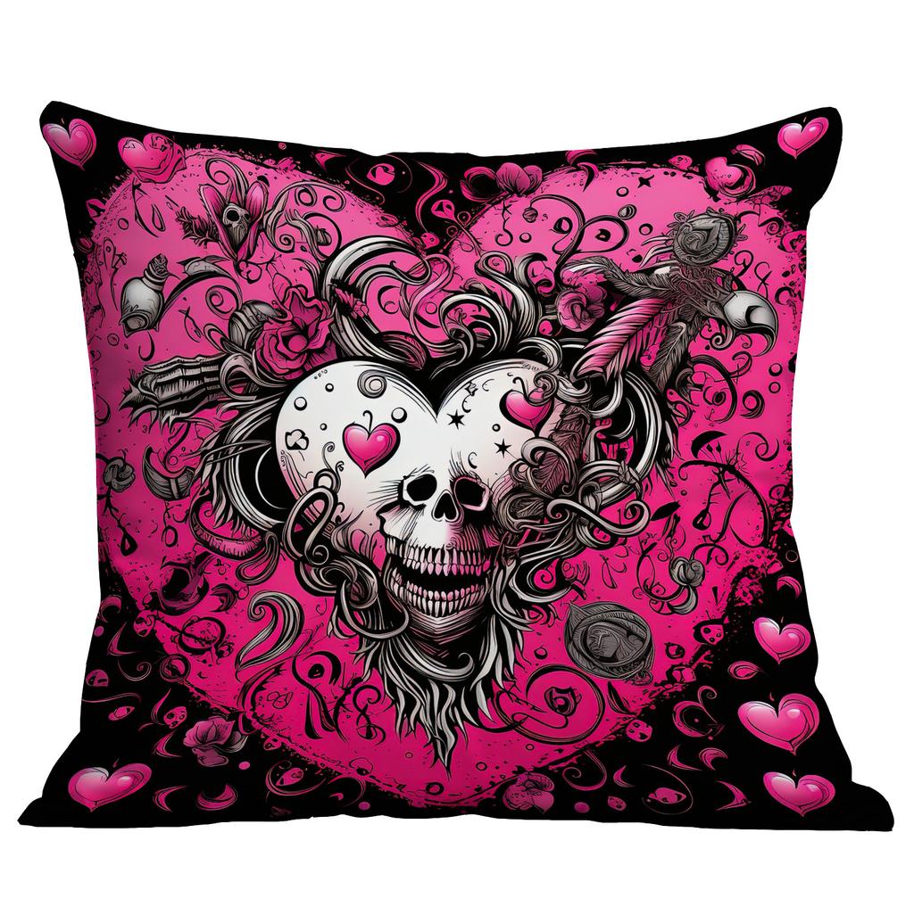New Valentine's Day Pillow Case Creative Love Punk Print Home Sofa Cushion Pillow Case