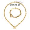 New Style Stainless Steel Toggle Jewelry Sets For Men Women Link Chain Bracelet And Necklaces Set