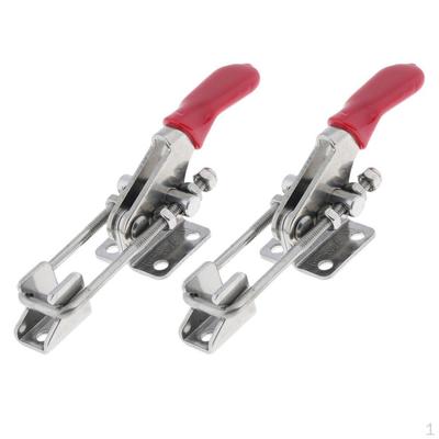 2x Premium Stainless Steel GH-40323 Latch Action Toggle Clamp Hand