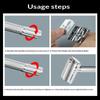 1 Set Stainless Steel Manual Handle Razor Exquisite Retro Safety Razor Double Edge Facial Shave Barber
