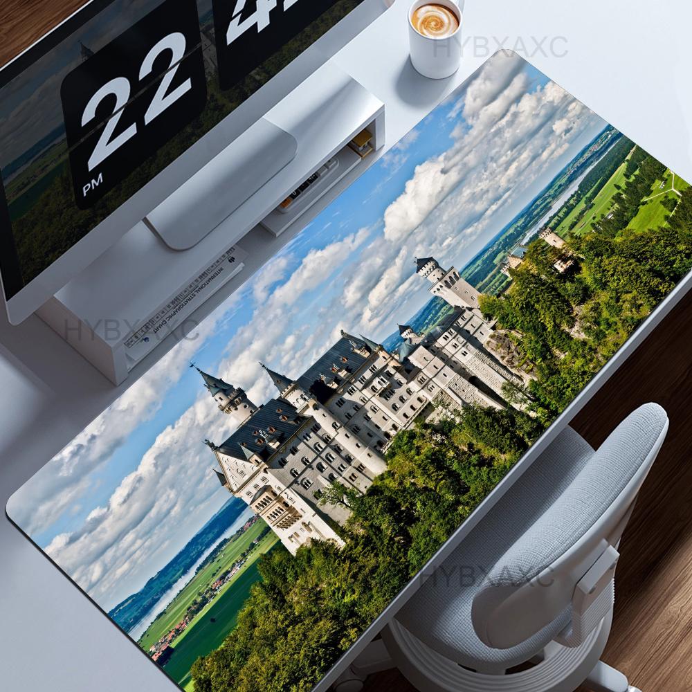 Neuschwanstein Castle Germany Mouse Pad Cute HD Desk Pad Extended Gaming Keyboard Mats Large xcm XXL Gamer HYBXAXC Mousepad