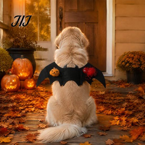 Creative Pet Gift Halloween Cat Bat Wings, Adjustable Wings Costume, Cute Costume Cosplay for Cats Dogs, Holiday Party Apparel And Dogs