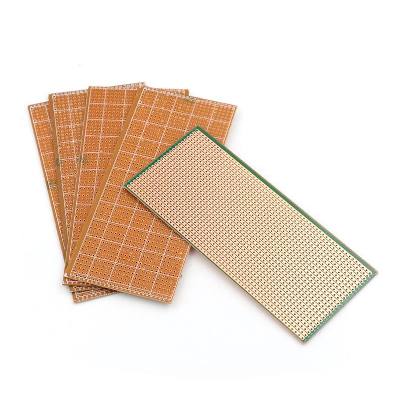 5pcs 6.5x14.5cm Stripboard Veroboard DIY Prototype PCB Board Single Side Durable