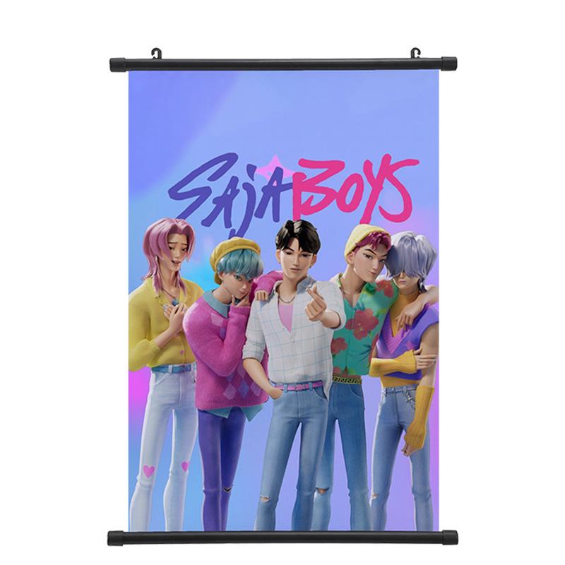 

Аніме K-Pop Мисливці на демонів Настінний друк Домашня вітальня Спальня Бар Декорація 30*45cm