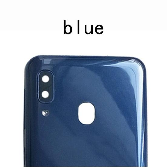 

Задняя крышка для Samsung Galaxy A20e A202 SM-A202F/DS SM-A202F SM-A202K, задняя дверца корпуса аккумулятора синий
