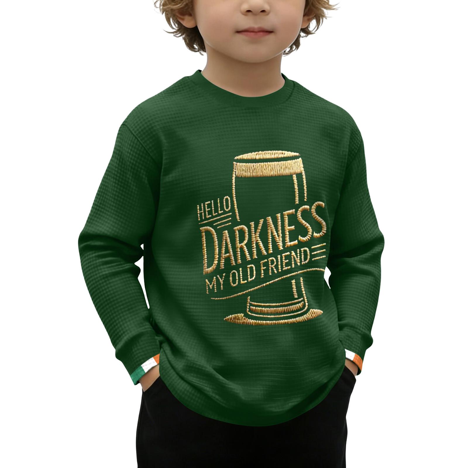 

Children s Printed Long Sleeve O-Neck Top Daily Casual T-shirt 130