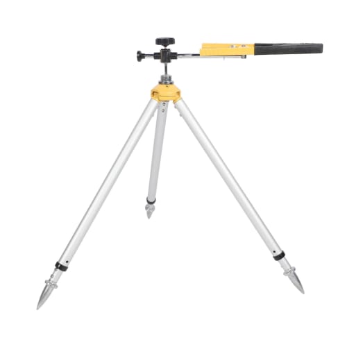 Adjustable Tower Ruler Tripod, Convenient for Total Station Prism Pole Support, Aluminum Alloy, 62-88cm High, Lightweight for Ground Surveying