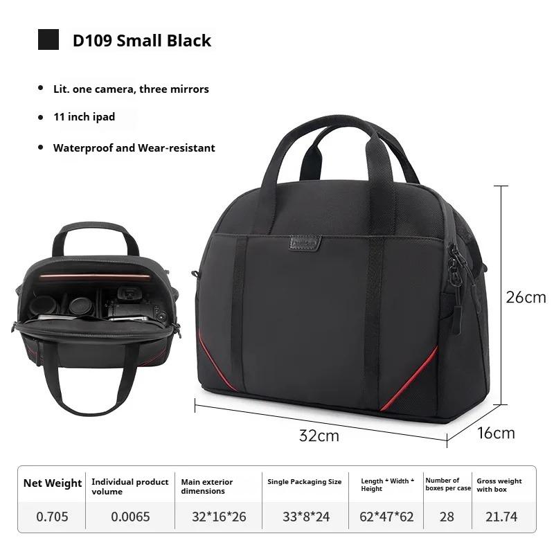 

Portable Camera Bag Casual Waterproof Multi-Functional Mirrorless Camera Storage And Photography Bag D109 S