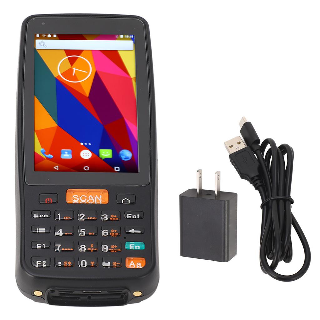 Barcode Scanner QR Code Reader Data Collector Inventory Scanner 100‑240V AC for Android 6.0 US Plug
