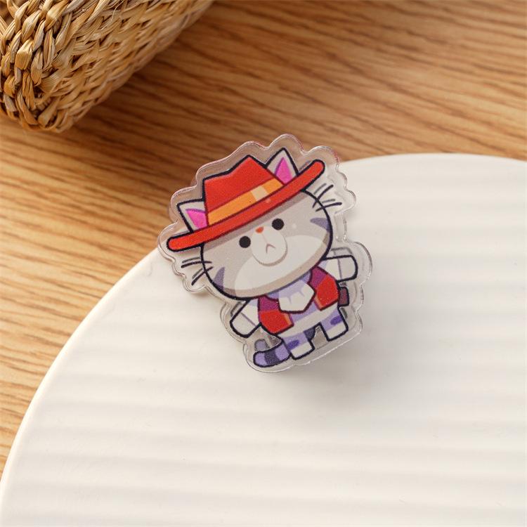 Cute Anime Goblin Double-Sided Acrylic Clip - Creative Long Tail Stationery Holder