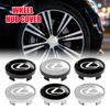 4 pièces 56/60mm Autocollant Cache-moyeu de Roue de Voiture Cache-moyeu de Pneu Badges Pour RX350 IS250 IS200 GS300 LX570 RC350 UX250h ES350