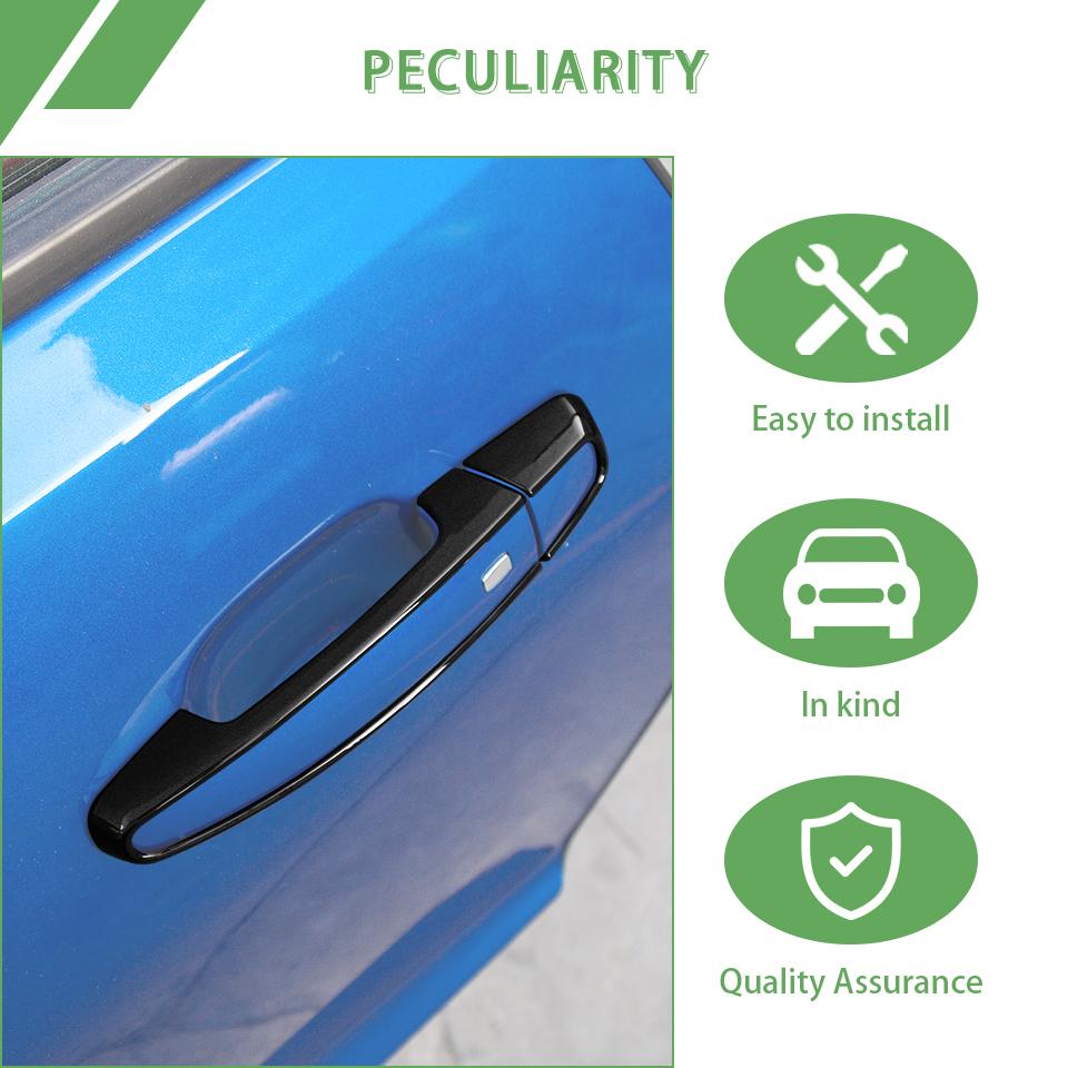  ABS Door Handle Decoration Cover Sticker Fit For Chevy Camaro 2017 Up Exterior Accessories