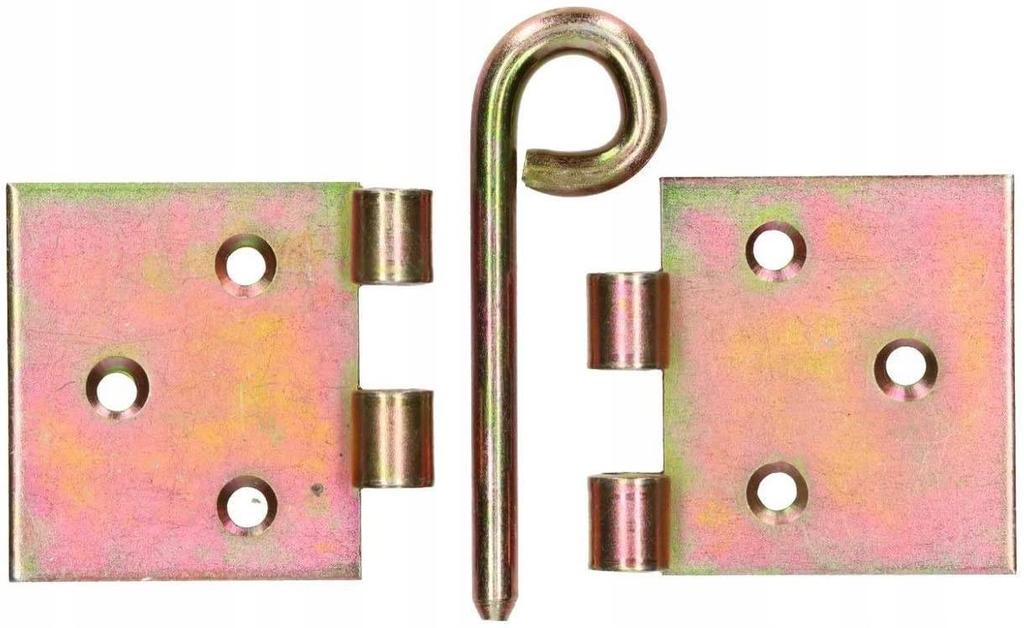 Strap hinge 100x50, detachable, YELLOW GALVANIZED