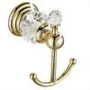 BHBL Crystal Towel Hook, Gold Robe Hooks, Bathroom Hand Towel Wall Hanger for Clothes Closet Wall Mounted Kitchen