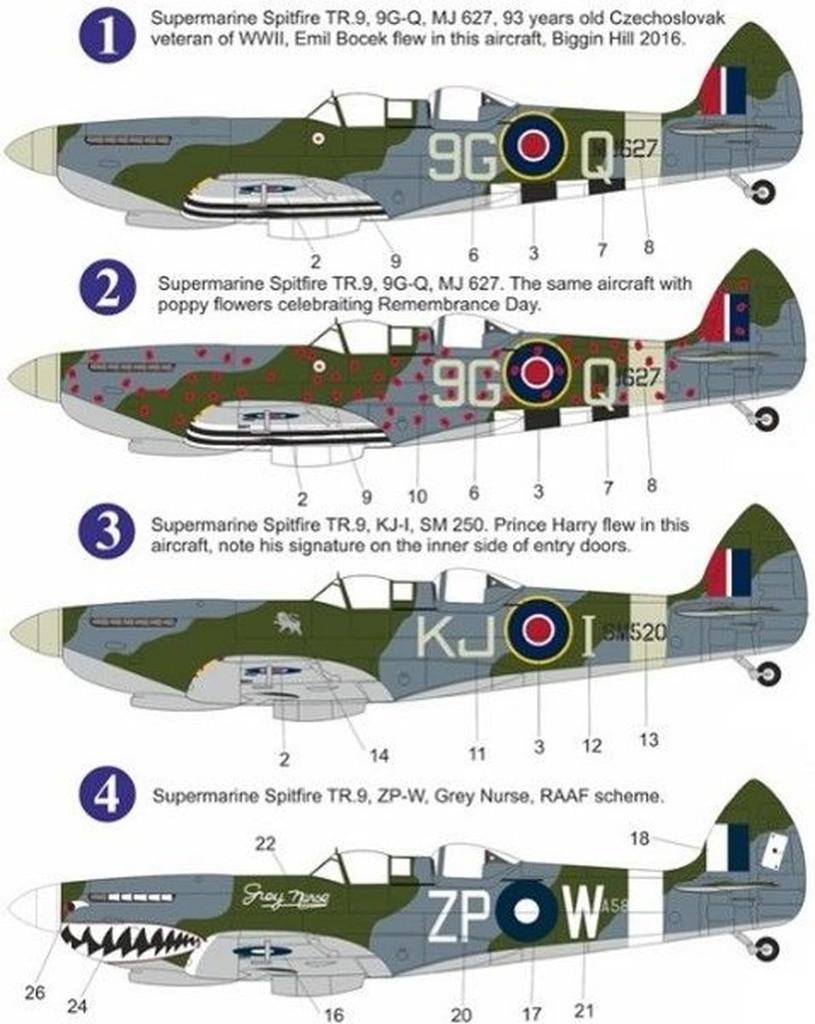 AZ Models Supermarine Spitfire Airshow Premium Edition Plastic Model Kit AZMP7207 1/72 TR.9
